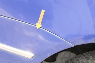 VW Passat 3C Kombi Stoßstange hinten Heckstoßstange Stoßfänger blau LA5E - Bild 2