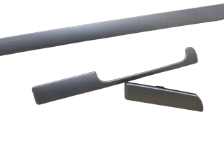 VW Golf 5 1K Verkleidung Abdeckung Dekor silber links + rechts titan grau - Bild 2