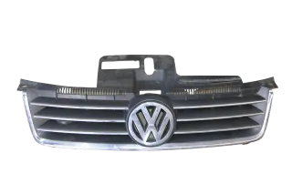 VW Polo 9N Grill Kühlergrill VW Zeichen Logo 6Q0853651D 6Q0 853 651 D Chrom - Bild 1