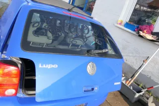 VW Lupo 6X Heckklappe Klappe Kofferraumklappe Scheibe blau LW5Z ohneAnbautei - Bild 9