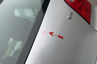 VW Polo 9N Fun Heckklappe Kofferraumklappe Klappe hinten silber LA7W metal - Bild 6