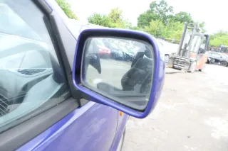 VW Polo 6N mechanisch manuell Spiegel Außenspiegel rechts blau LD5D - Bild 2