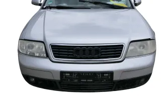 Audi A6 4B Motorhaube Klappe vorn Facelift (ab. Mitte 2002) silber LY7W + Grill - Bild 1