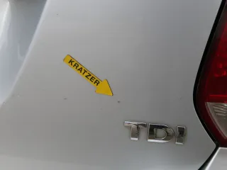 Golf 5 6 Kombi Variant AJ5 hinten Heckklappe mit Scheibe Deckel silvber LA7W - Bild 9