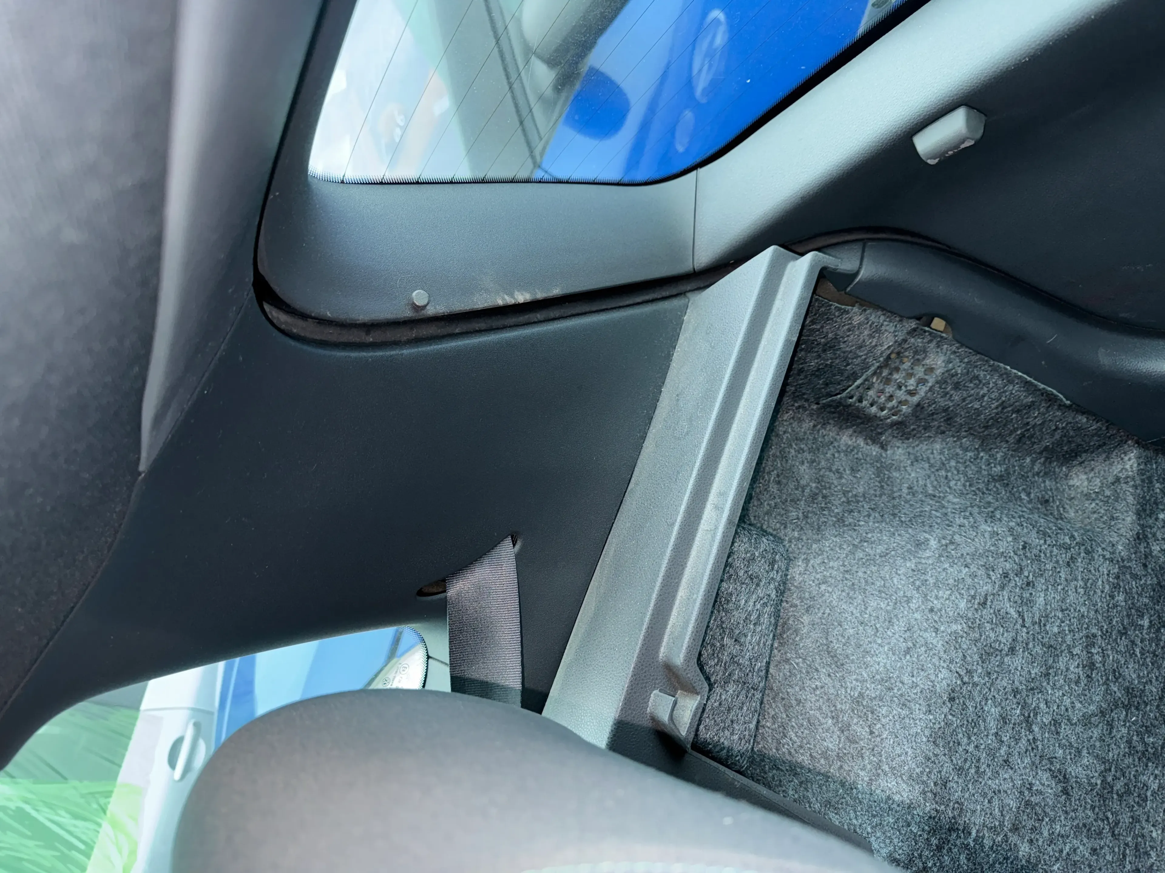 1x Polo 9N C-Säulen Verkleidung schwarz Abdeckung C-Säule Kofferraum 3-Tür recht - Bild 1
