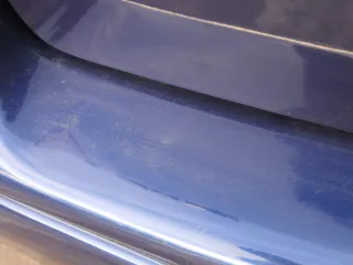 VW Golf 4 Limousine Stoßstange hinten Heckstoßstange Stoßfänger blau LB5N - Bild 7