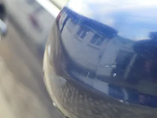 VW Golf 4 Bora elektrischer Spiegel vorne rechts Außenspiegel blau LB5N + Glas - Bild 2