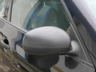 Skoda Fabia 5J mechanisch Spiegel Außenspiegel rechts mit Glas schwarz - Bild 1