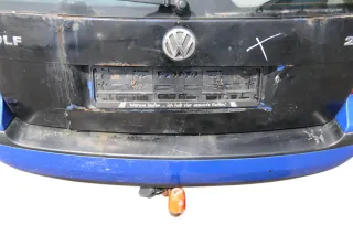 VW Golf 4 Bora Kombi Stoßstange hinten Heckstoßstange Stoßfänger blau LW5Z - Bild 4
