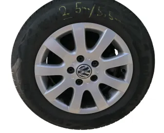 1x Passat Golf Alufelgen Felgen Felge 15 Zoll 1K0601025A 6,5Jx15 ET50 Misano HR - Bild 1