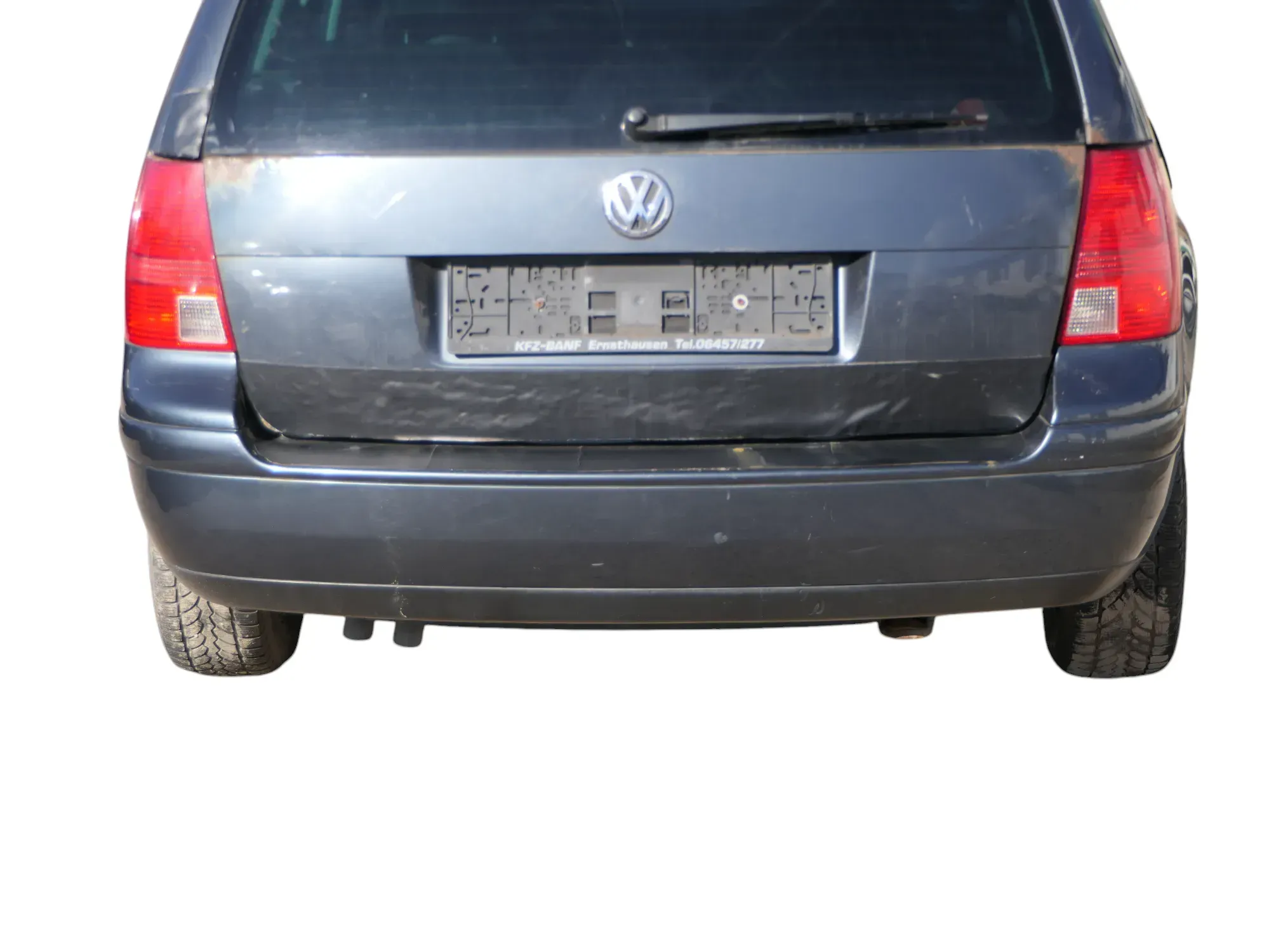 VW Golf 4 Bora Kombi Stoßstange hinten Heckstoßstange Stoßfänger grau LC7V - Bild 1
