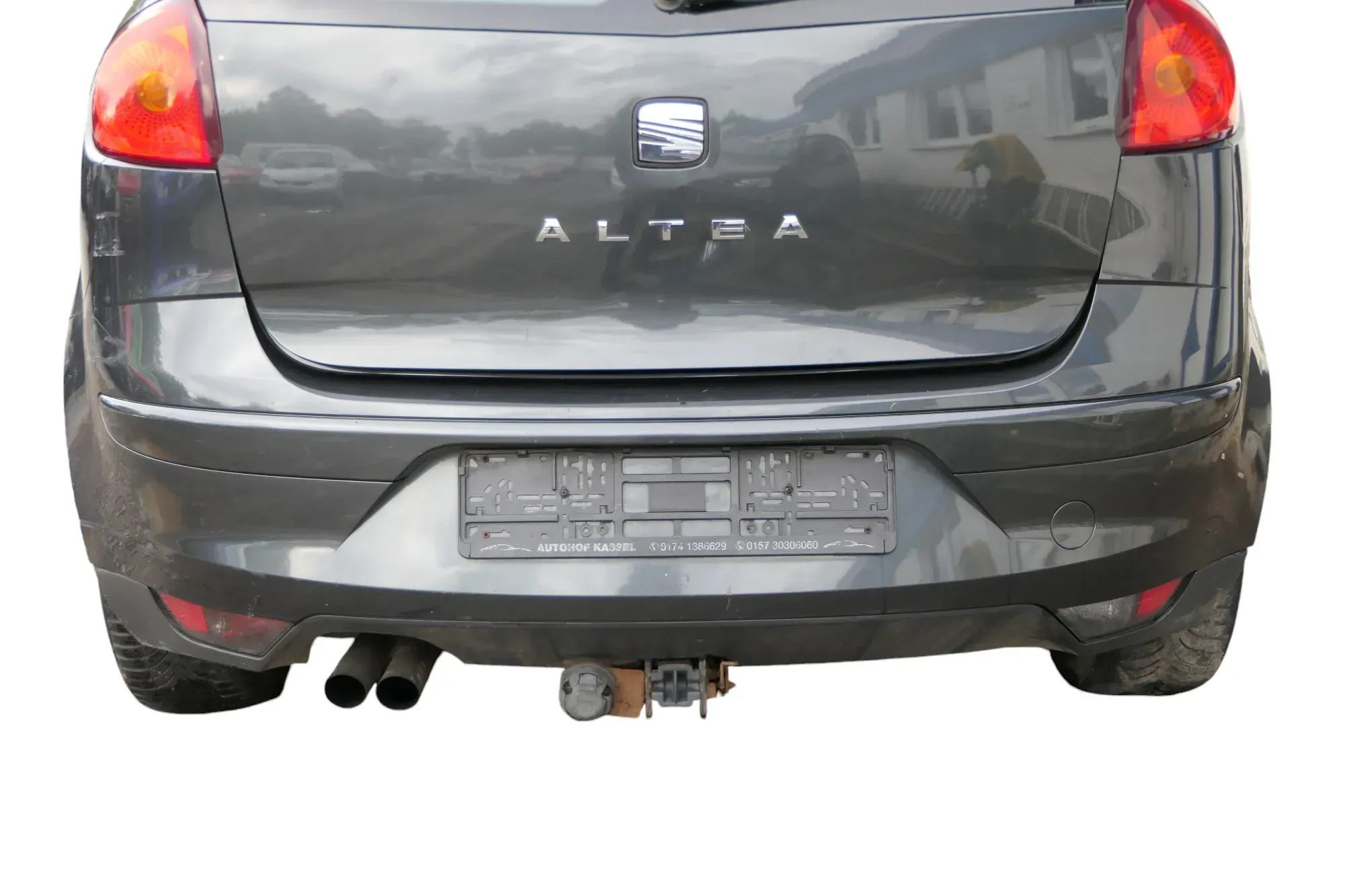Seat Altea 5P Stoßstange hinten Heckstoßstange Stoßfänger grau LW7Z - Bild 1