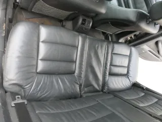 A6 4B Kombi Avant Rückbank Sitz Rücksitz Buffalino schwarz Leder Kindersitz - Bild 6