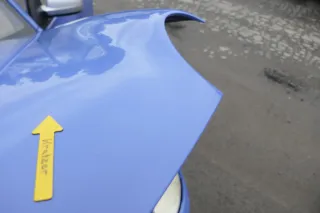 VW Lupo Motorhaube KLappe vorne blau LR5A - Bild 5