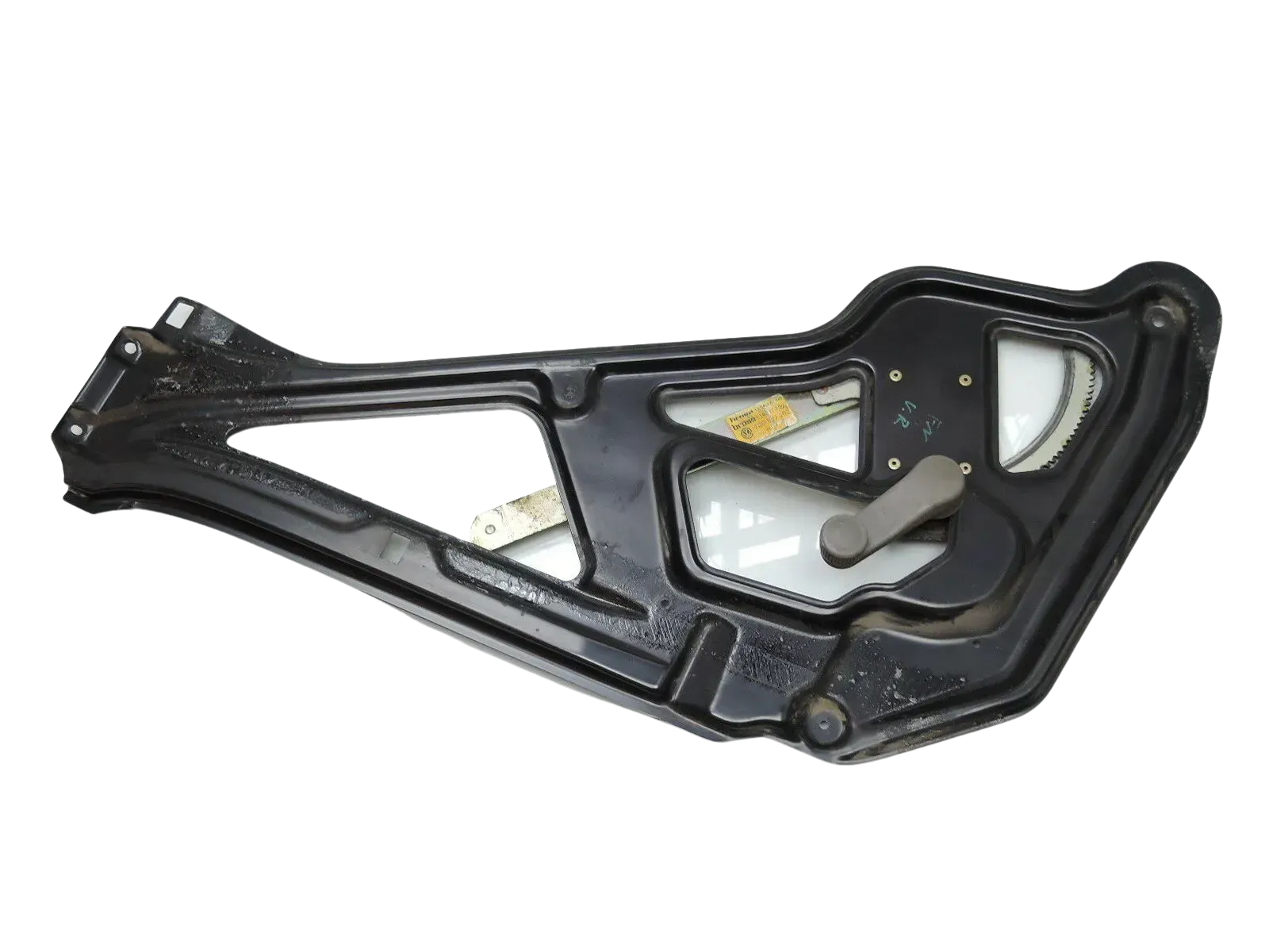 VW LT 35 2D mechanischer manueller Fensterheber für Kurbel vorne rechts + Halter - Bild 1