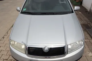 Skoda Fabia 6Y Motorhaube KLappe vorne silber grau LF7T OHNE Grill KEIN-GRILL - Bild 1