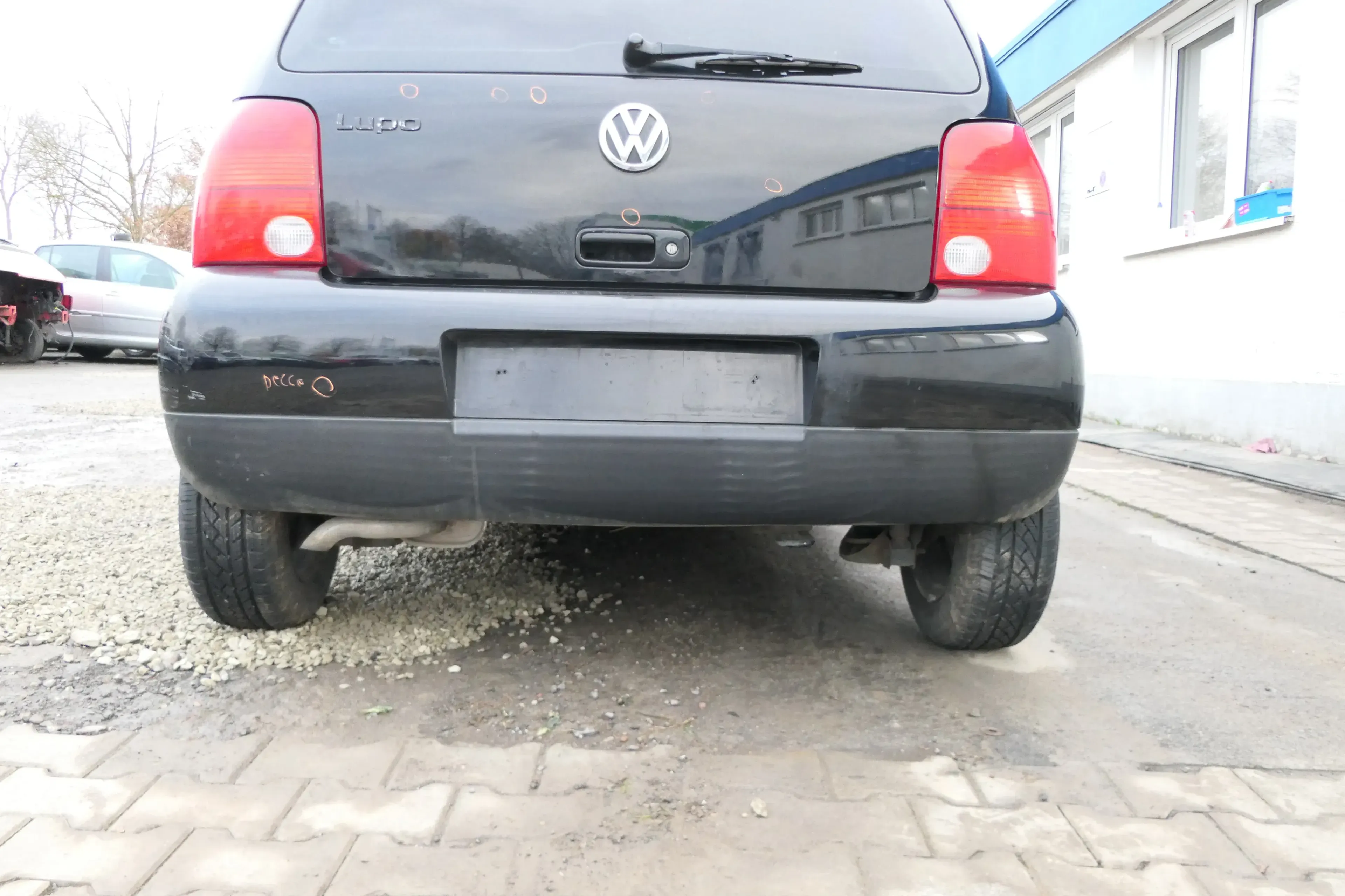 VW Lupo Stoßstange hinten Heckstoßstange Stoßfänger schwaz L041 v - Bild 1