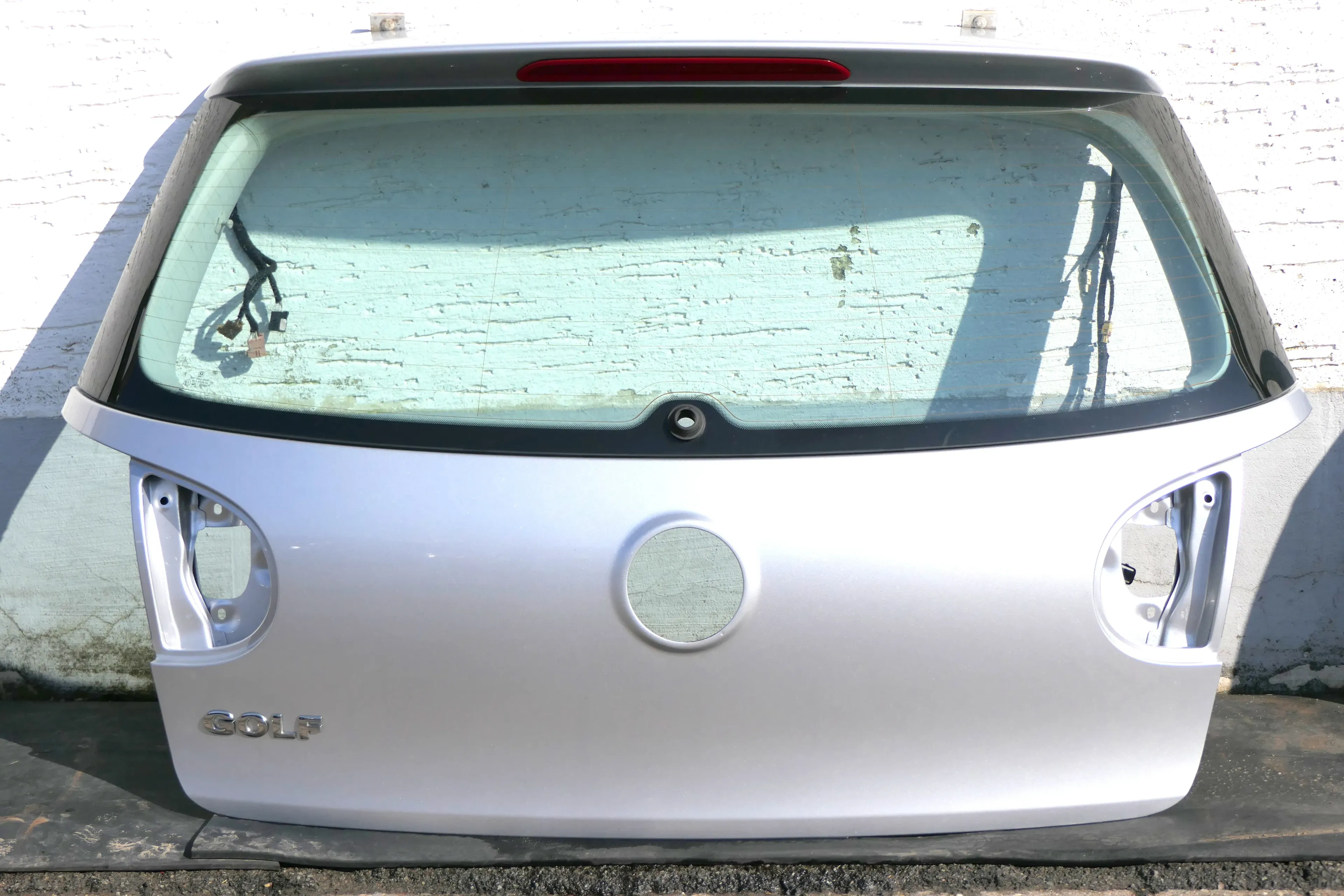 VW Golf 5 V Heckklappe hinten Kofferraumklappe mit Scheibe silber LA7W reflexsil - Bild 1