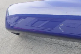 VW Polo 6N Stoßstange hinten Oberteil der 2-geteilte Heckstoßstange blau LD5D c - Bild 5