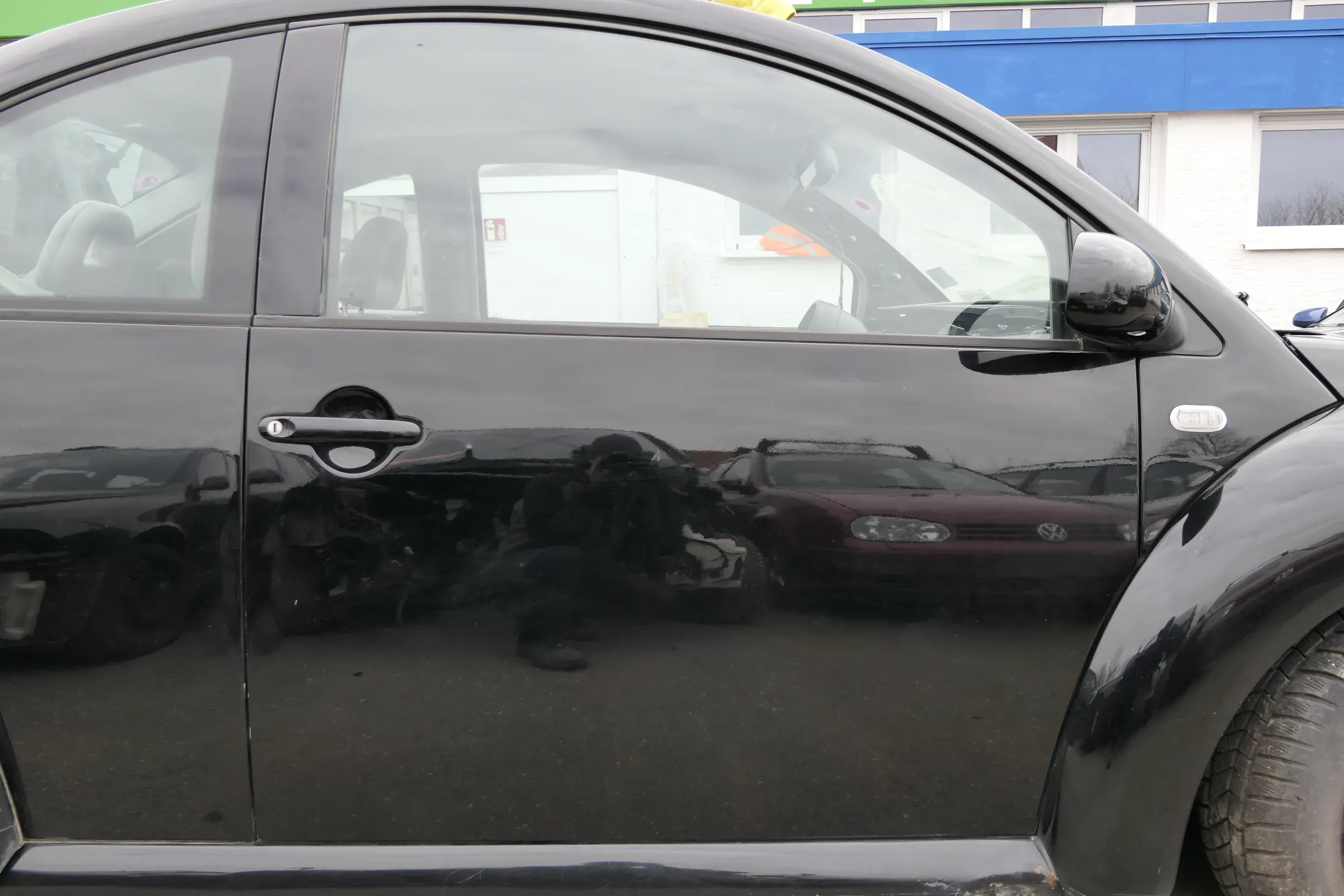 VW New Beetle 1C 9C Tür vorne rechts Beifahrertür schwarz L041 - OHNE Anbauteile - Bild 1
