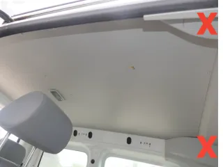 VW Caddy 2k Himmel Innenraum Decke Dachhimmel Dach oben grau hinten - Bild 1