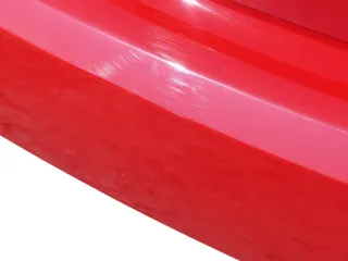 Fabia 5J Schrägheck Limousine Stoßstange hinten Heckstoßstange rot LF3K - Bild 7