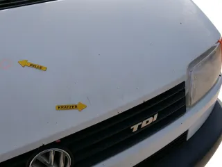 VW T4 Transporter Pritsche Motorhaube Haube Klappe vorne weiß R902 Kurze AC0 - Bild 7