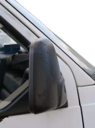 VW T4 mechanisch Spiegel Außenspiegel rechts Glas schwarz 701857508 origi matt - Bild 3