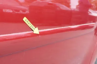 VW Touran 1T 1T3 Tür hinten links rot braun rot LA3W mit Scheibe - Bild 2