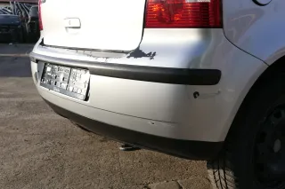 VW Polo 9N 9N3 Stoßstange Heckstoßstange hinten silber LA7W reflexsilber Mängel - Bild 4