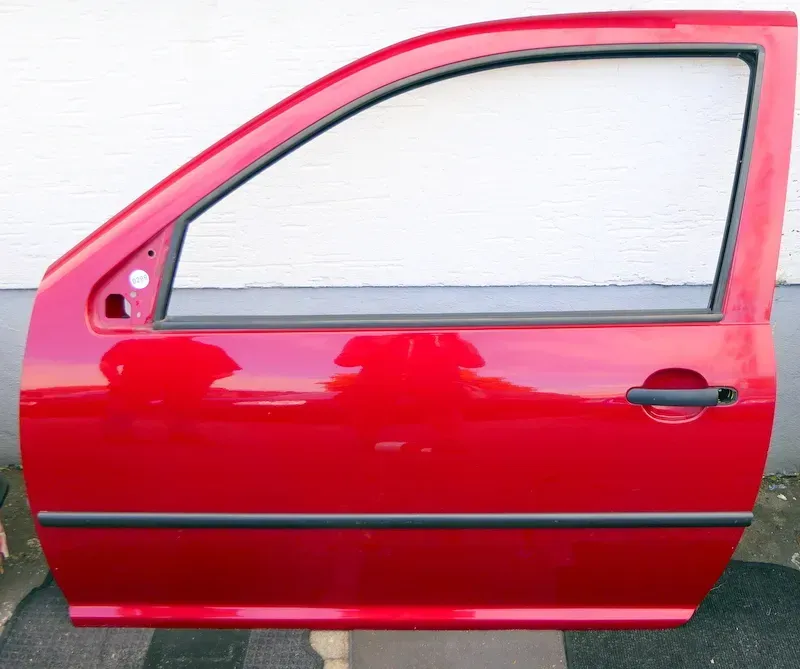 VW Golf 4 Tür vorne rechts Fahrertür 2/3-Türer rot braun LC3K - Bild 1