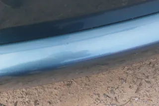 VW Touran 1T Stoßstange hinten Heckstoßstange Stoßfänger blau grün LC5Q - Bild 4