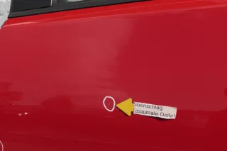 VW Polo 9N 9N3 Cross Tür hinten links rot LP3G 4/5-Türer mit Scheibe - Bild 2