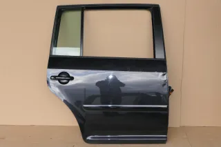 VW Touran 1T 1T3 Tür hinten rechts schwarz LC9Z mit Scheibe Dellen! - Bild 1