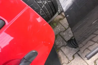 VW Golf 4 Bora Tür hinten links nur Kombi / Variant rot LY3D Fahrerseite mit Anb - Bild 3