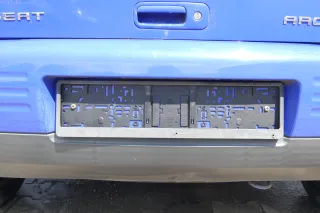 Seat Arosa 6H Stoßstange hinten Heckstoßstange blau LS5J - Bild 2