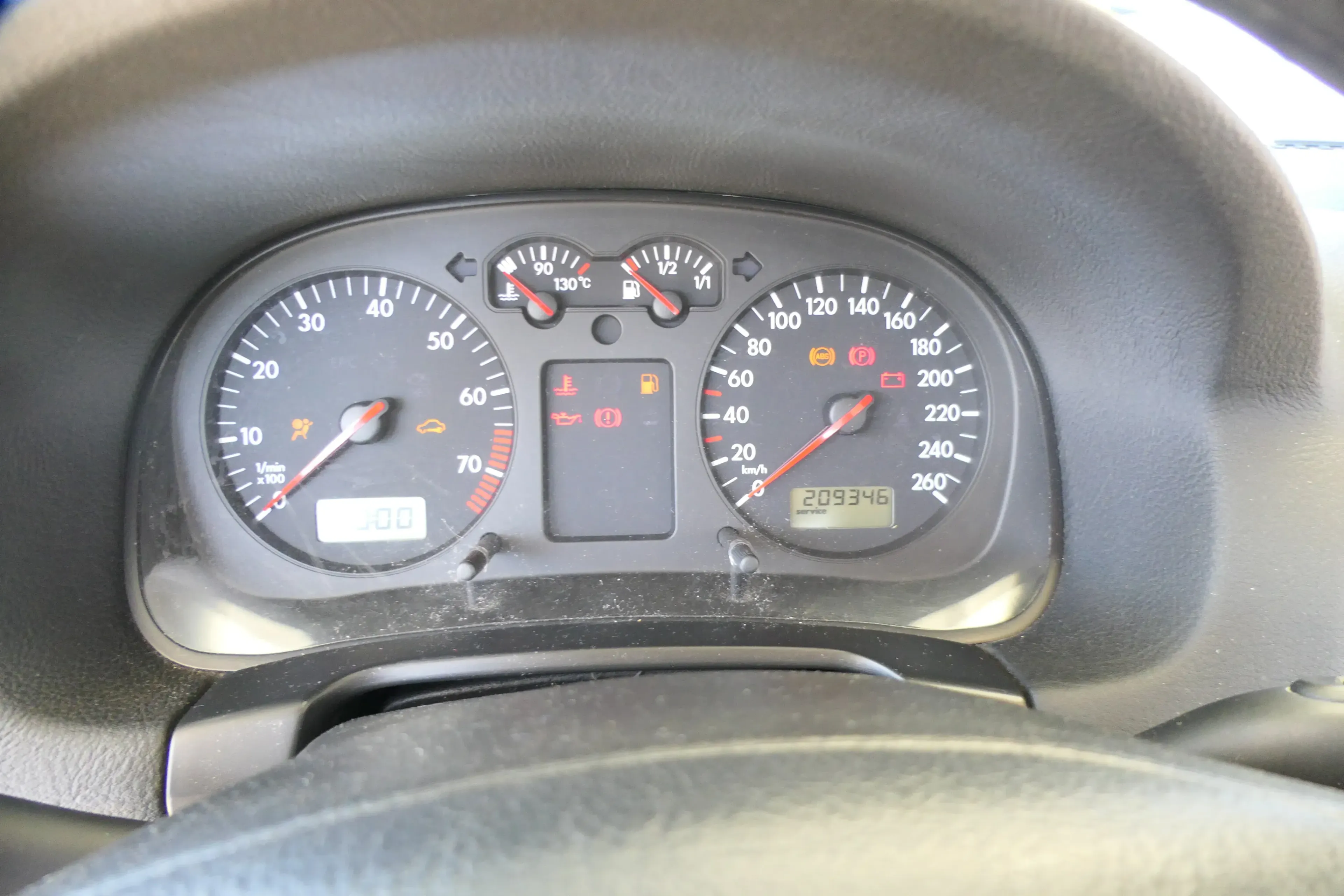 VW Golf 4 Bora Tacho Tachometer Kombiinstrument 1J0919860D 209.000km - Bild 1