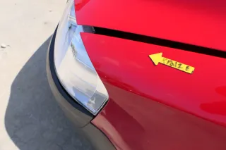 VW Fox Kotflügel vorne links rot LY3D - große Delle!!! - Bild 2