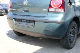 VW Polo 9N 9N3 Stoßstange Heckstoßstange hinten blau grün LA6L - Bild 1
