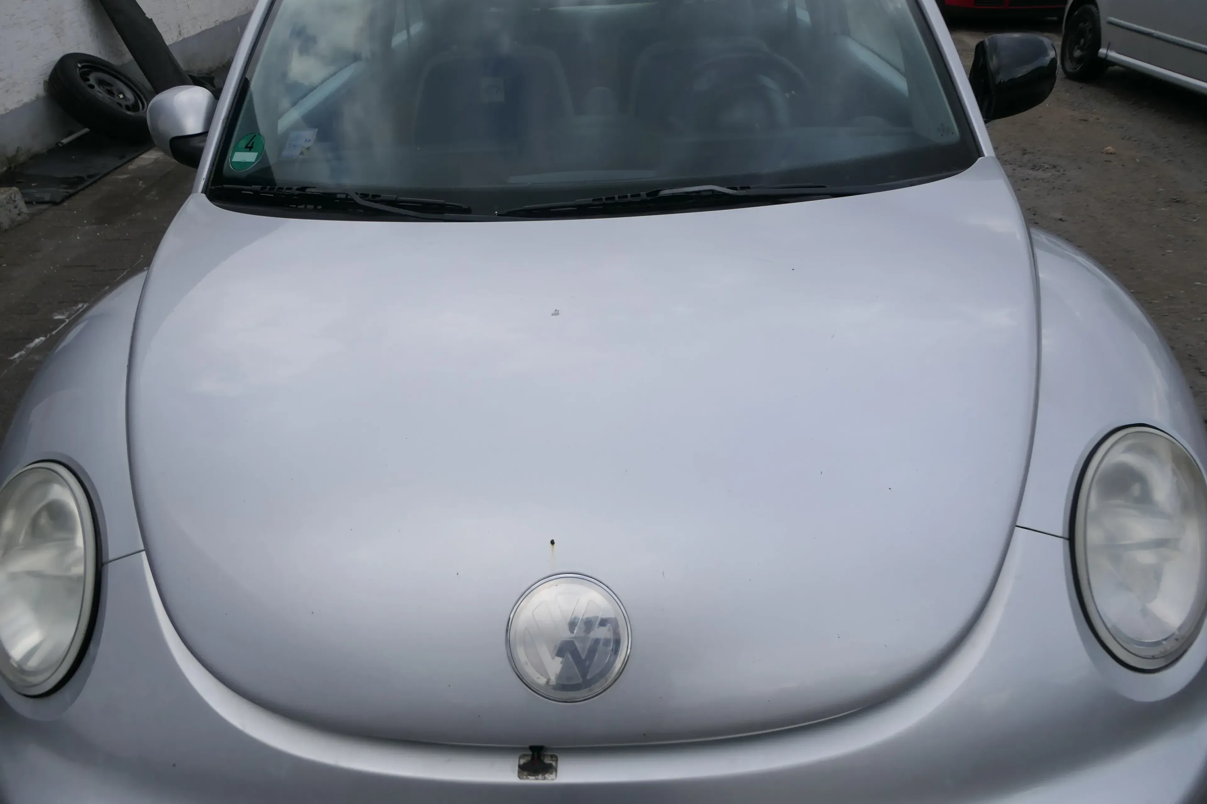 VW New Beetle 9C Motorhaube Klappe vorne silber grau LG9R - Bild 1