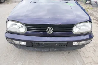 VW Golf 3 auch Cabrio Stoßstange vorne Stoßfänger vorn blau LC5L lackiert - Bild 2