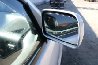 VW Polo 6N manueller manuell Spiegel Außenspiegel rechts mit Glas silber LB7Z - Bild 3