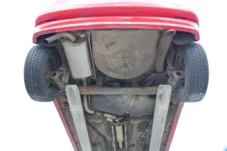VW Polo 6N Stoßstange hinten 2-geteilte Heckstoßstange rot LP3G Stoßfänger - Bild 10