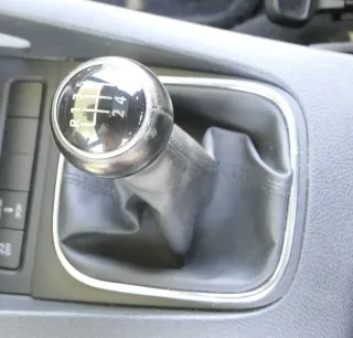 VW Golf 6 Schaltknauf Schaltsack Schaltung Schaltknüppel 6-Gang Leder Sort R-lin - Bild 1