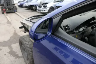 VW Passat 3C elektrischer Spiegel Außenspiegel links blau LC5E anklappbar Umfel - Bild 3
