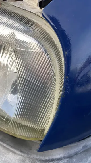 VW Golf 3 1H Kotflügel vorne links blau LA5E - Bild 5