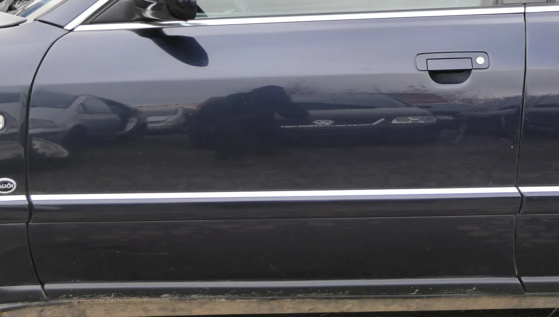 Audi A8 4D Tür Türblatt vorne links Fahrertür blau LZ5L Nur TÜRBLATT - Bild 1