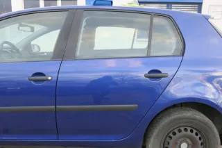 VW Golf 5 V 1K Tür mit Türrahmen hinten links 4/5-Türer blau laserblue LC5J - Bild 1
