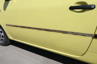 VW Lupo Seat Arosa Tür vorne links Fahrertür gelb LD1B (mechanischer Fensterhebe - Bild 2
