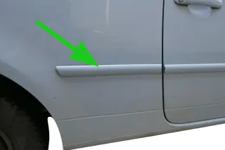 Lupo NUR Zierleiste Leiste Abdeckung rechts hinten -blau LR5D hellblau - Bild 1